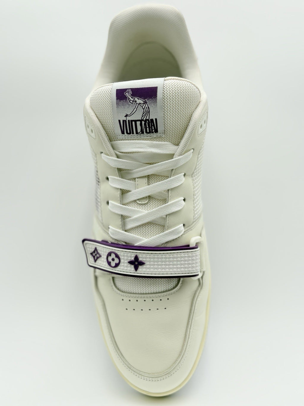 Size 12 LV (13-13.5 US) Louis Vuitton Strap Trainer ' Purple ' | SUPER CLEAN!