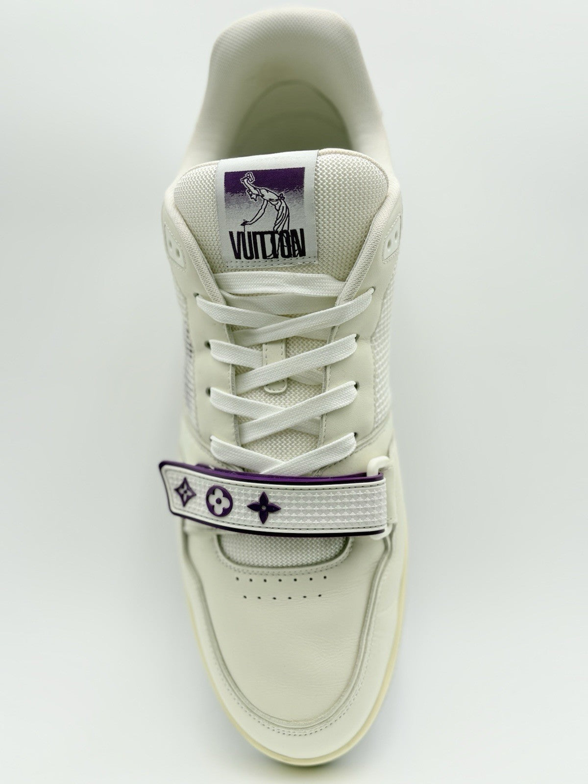 Size 12 LV (13-13.5 US) Louis Vuitton Strap Trainer ' Purple ' | SUPER CLEAN!