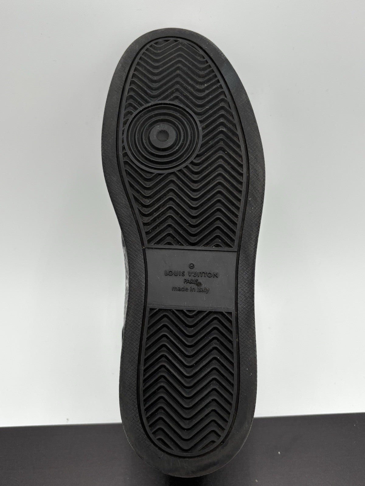 Size 7.5 LV (8.5-9 US) - Louis Vuitton Rivoli High Top ' Black ' | SUPER CLEAN!