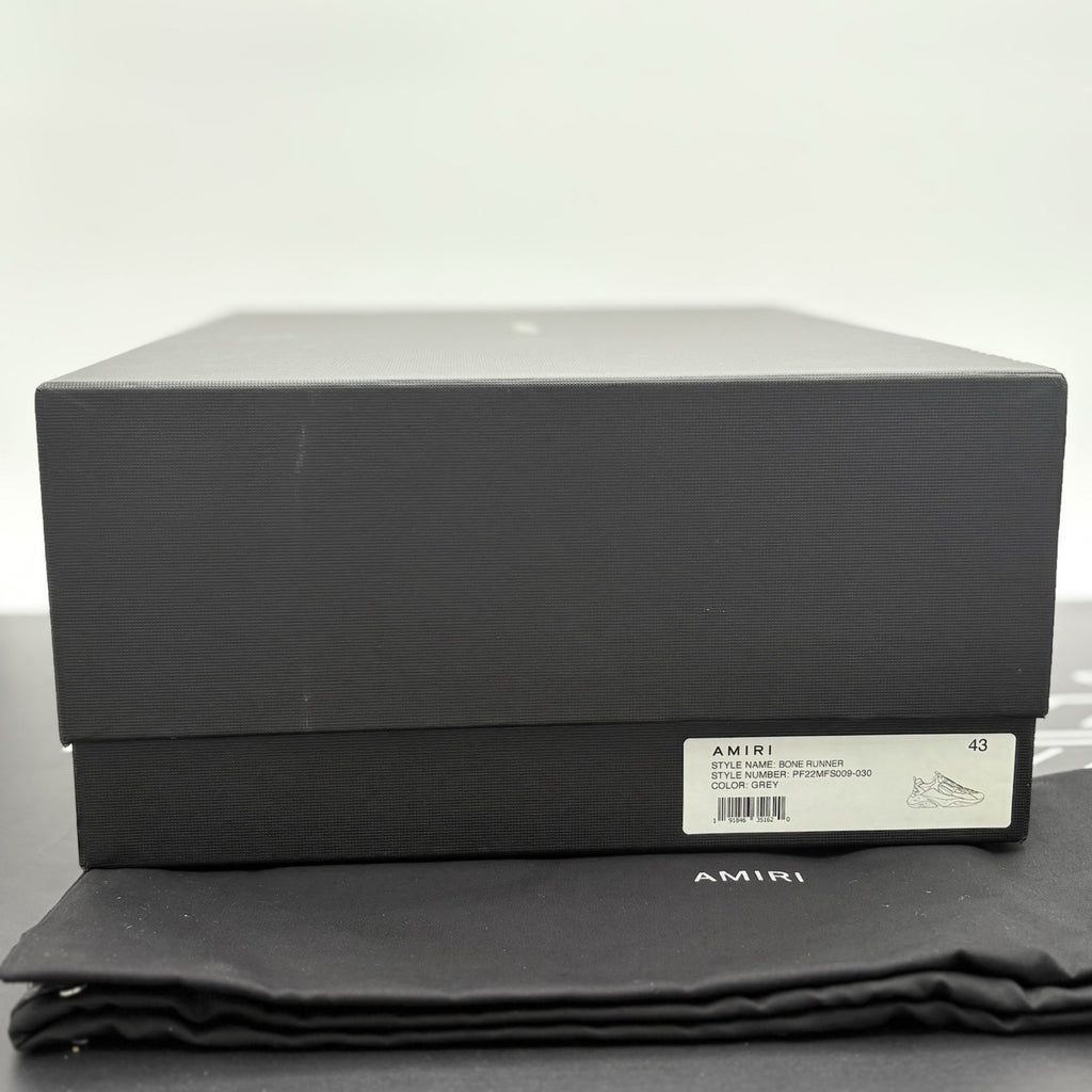 Size 43 (10 US) Amiri Bone Runner ' Grey ' | BRAND NEW! * 100% AUTHENTIC *