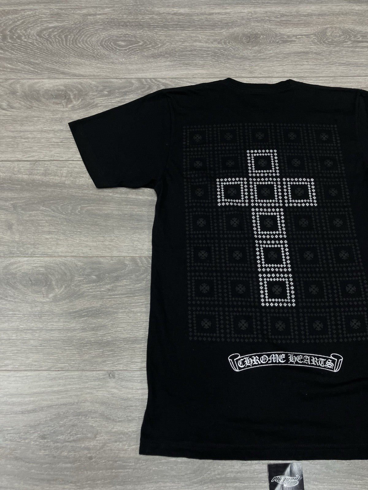 Size Small - Chrome Hearts Square Cross Pocket T-Shirt ' Black '| GOOD CONDITION