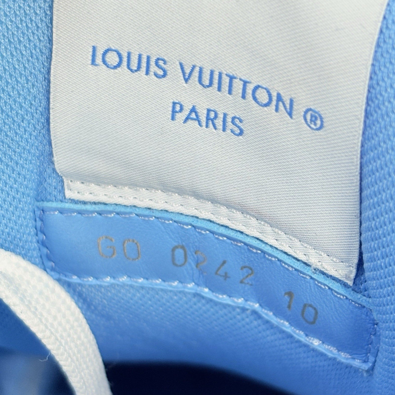 Size 10 LV (11-11.5 US) Louis Vuitton Strap Trainer ' Blue ' | SUPER CLEAN!