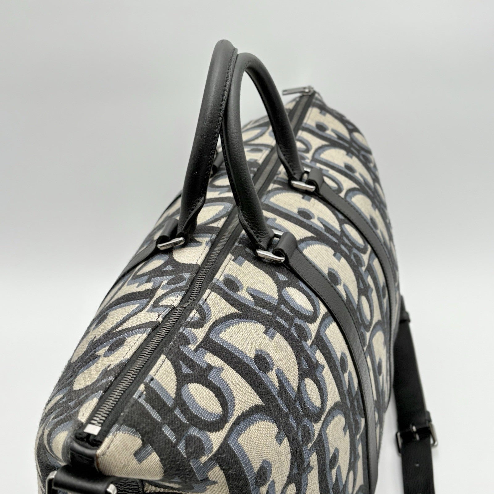 Dior Oblique Jacquard Maxi Weekender 40 Bag ' Beige ' | SUPER CLEAN!