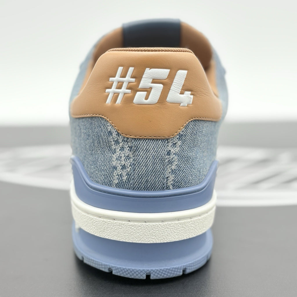 Size 11 LV (12-12.5 US) Louis Vuitton Denim Trainer ' Blue ' | SUPER CLEAN!