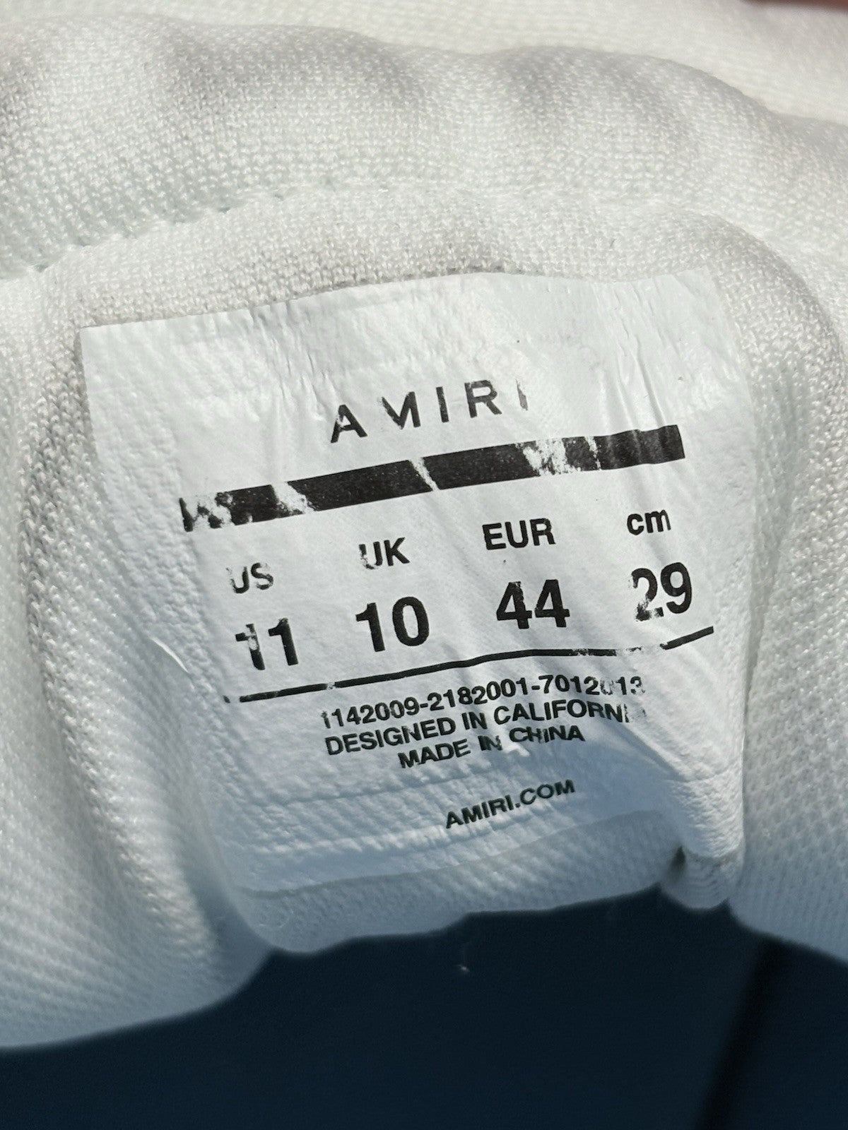 Size 44 (11 US) - Amiri Skel High Top ' Powder Blue White ' | GREAT CONDITION!
