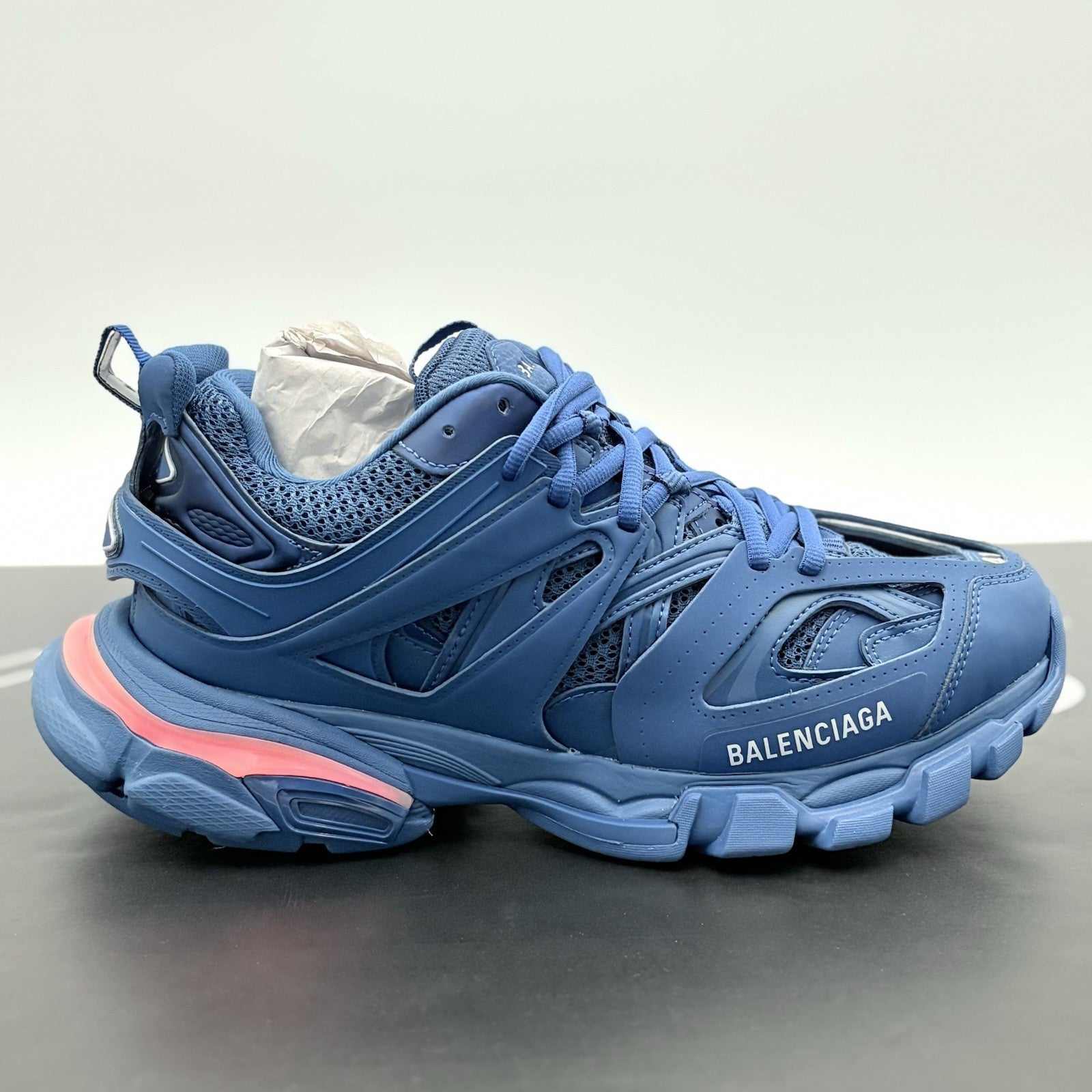 Size 41 (8 US) - Balenciaga Track LED Sneaker ' Navy ' | BRAND NEW!