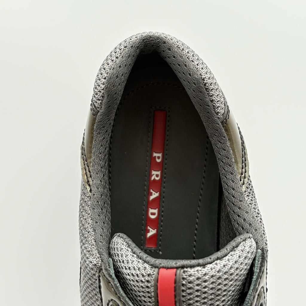 Size 8 UK (9 US) - Prada Americas Cup ' Burgundy Grey ' | SUPER CLEAN!