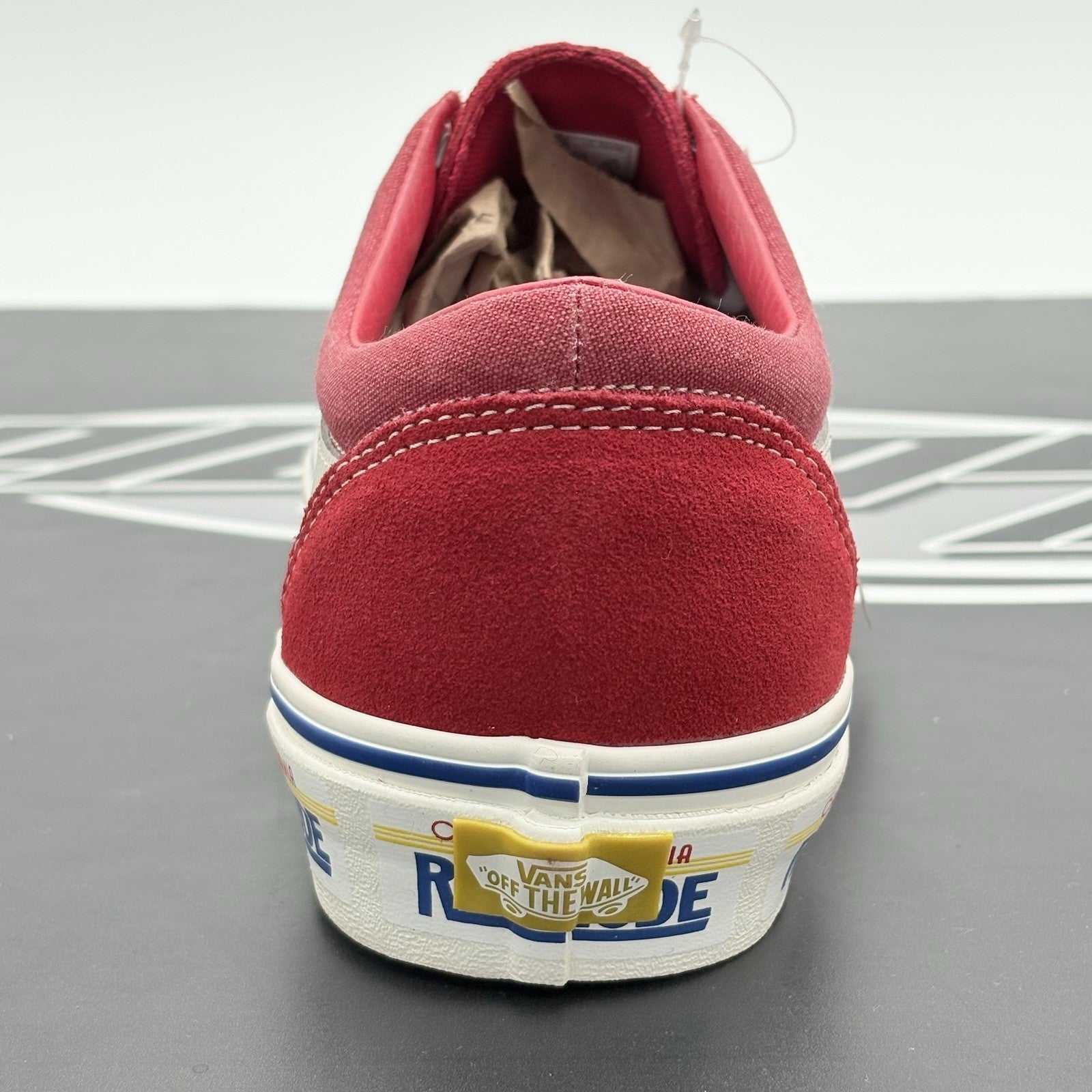 Size 11 - Rhude x Vans Bold Ni ' California Plate - Red ' | BRAND NEW!