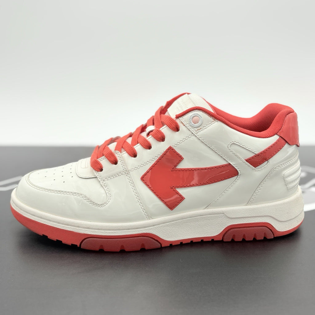Size 42 (9 US) Off White Out of Office Patent Leather ' White Red ' | GREAT COND