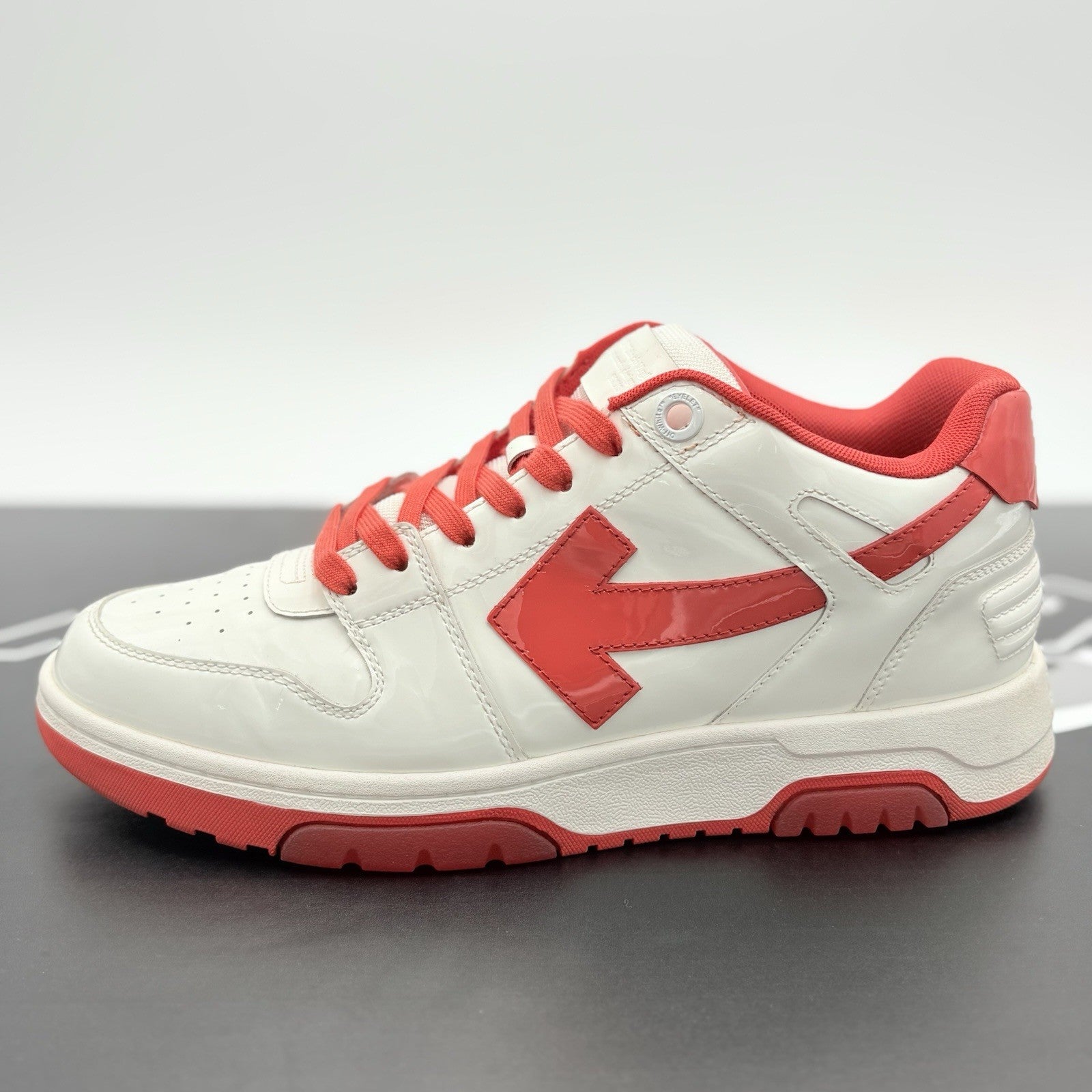 Size 42 (9 US) Off White Out of Office Patent Leather ' White Red ' | GREAT COND