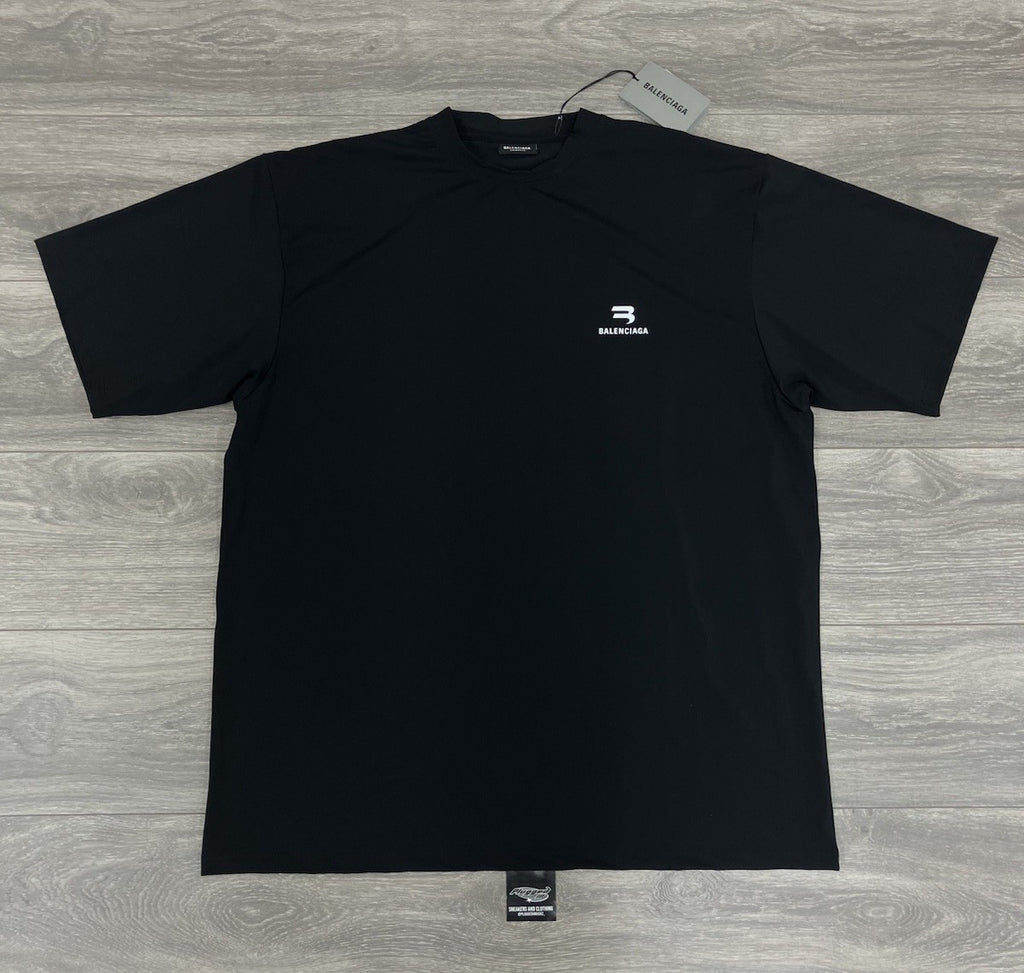 Size Large - Balenciaga Logo Swim Shirt ' Black ' | BRAND NEW!