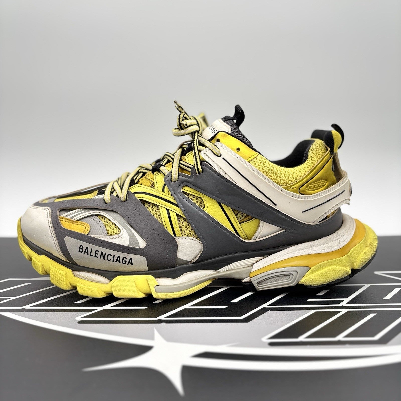 Size 45 (12 US) - Balenciaga Track ' White Yellow ' | GOOD CONDITION!