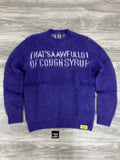 Size XL - That’s A Awful Lot Of Cough Syrup Mohair Sweater  ' Purple ' | NEW!