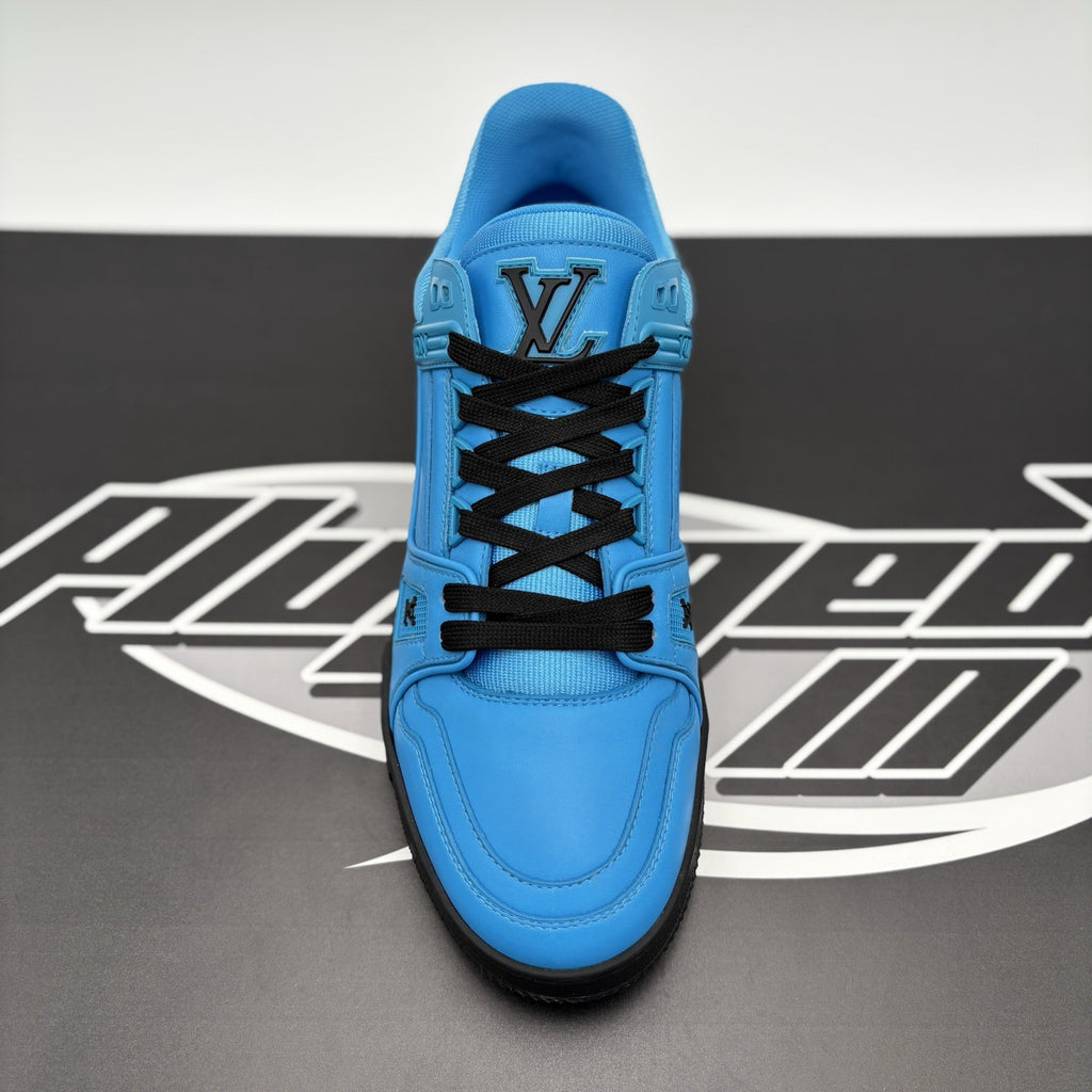 Size 6.5LV (7.5-8US) Louis Vuitton Virgil Abloh Trainer 'Blue Black' |1-3x Worn!