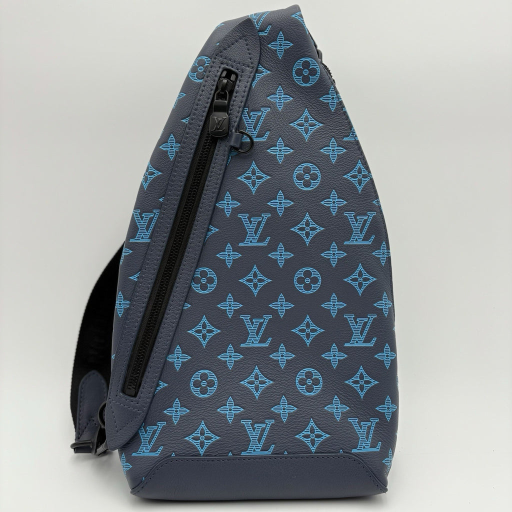 Louis Vuitton Monogram Shadow Sling Bag ' Navy River Blue ' | EXCELLENT COND!