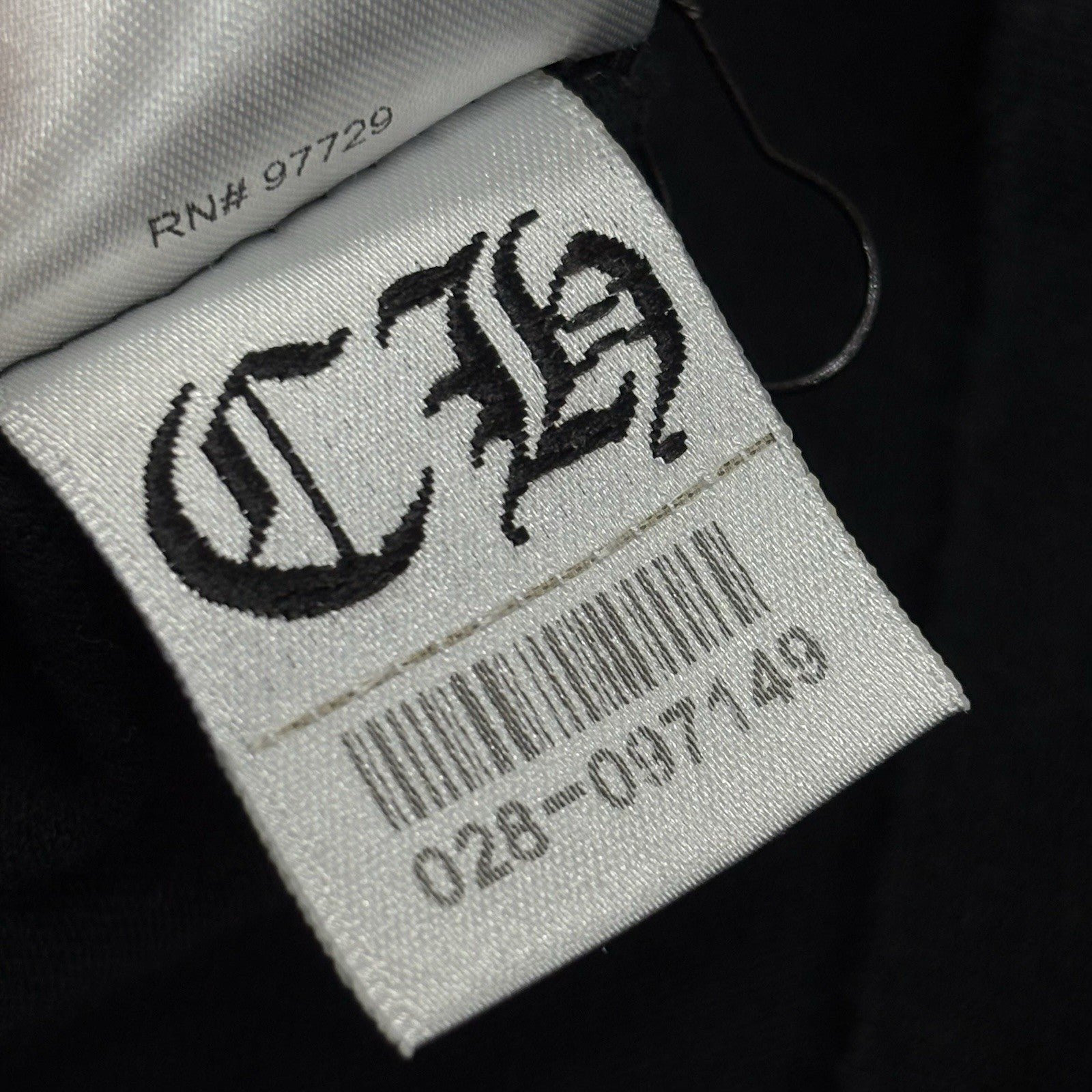 Size Small - Chrome Hearts Collar Print T-Shirt ' Black White ' | GOOD CONDITION