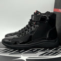 Size 10.5 UK (11.5 US) - Prada Cup High Top ' Black ' | BRAND NEW!