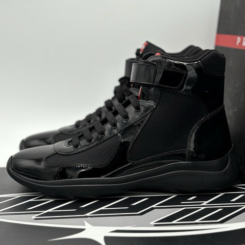 Size 10.5 UK (11.5 US) - Prada Cup High Top ' Black ' | BRAND NEW!