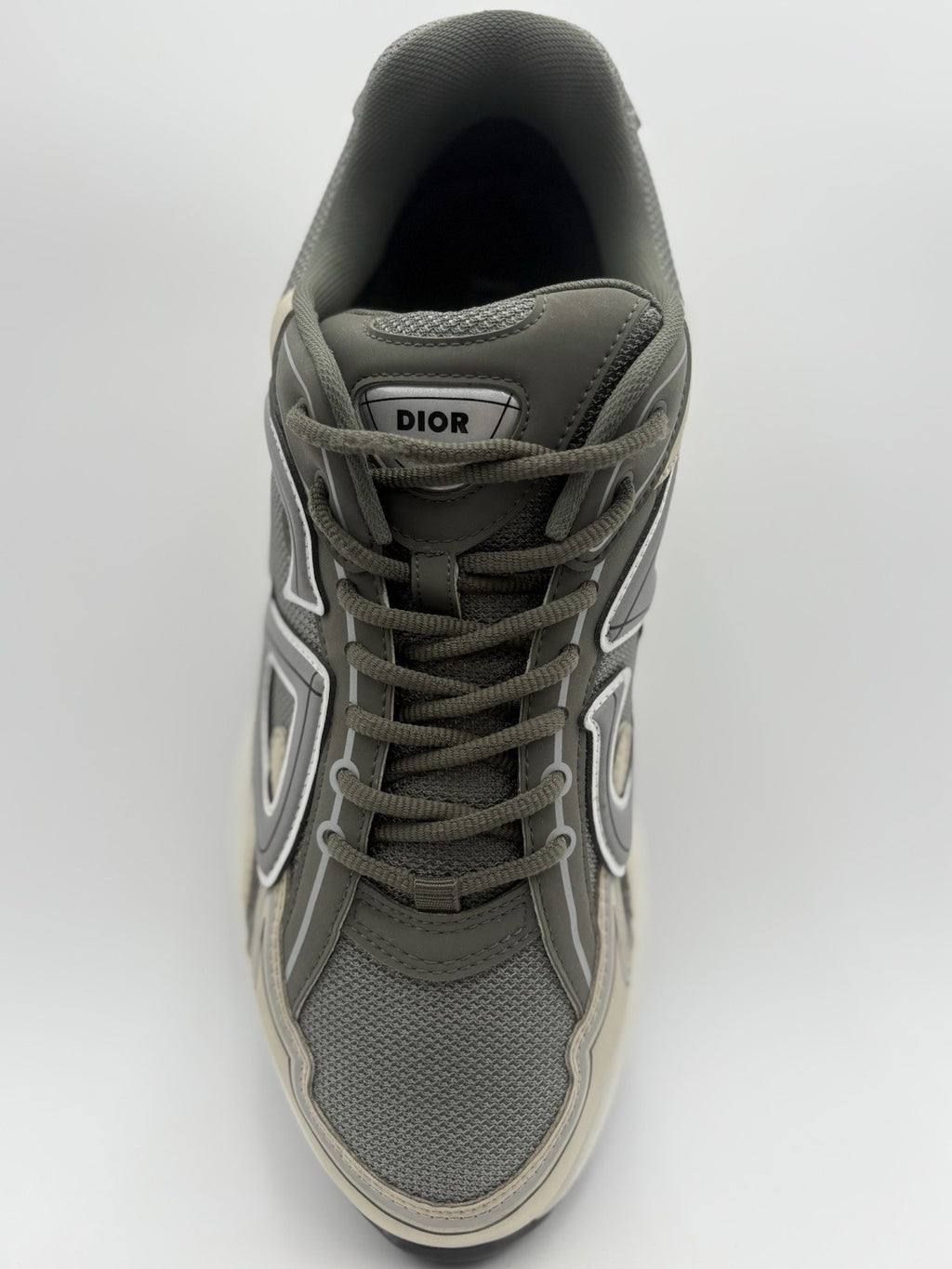 Size 46 (13 US) Dior B30 Reflective Sneaker ' Olive Green Beige ' | SUPER CLEAN
