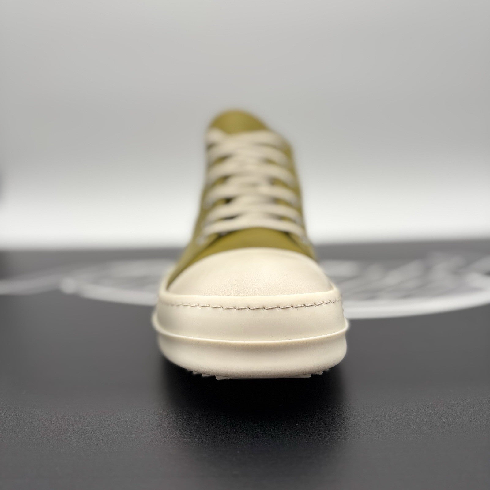 Size 44 (11 US) Rick Owens Low Leather  ' Acid Milk ' | GREAT CONDITION!