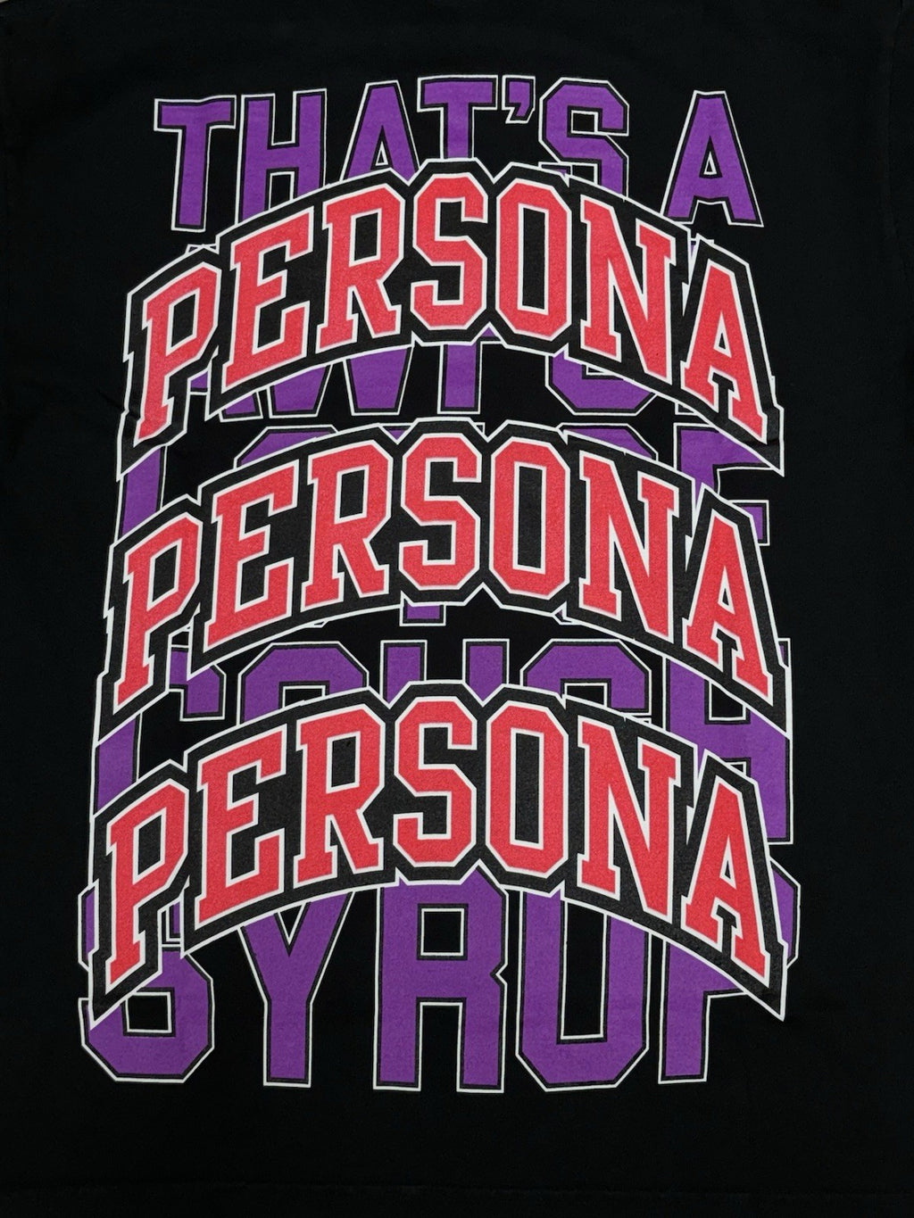 Size XL - That’s A Awful Lot Of Cough Syrup X Persona T-Shirt ' Black ' | NEW!