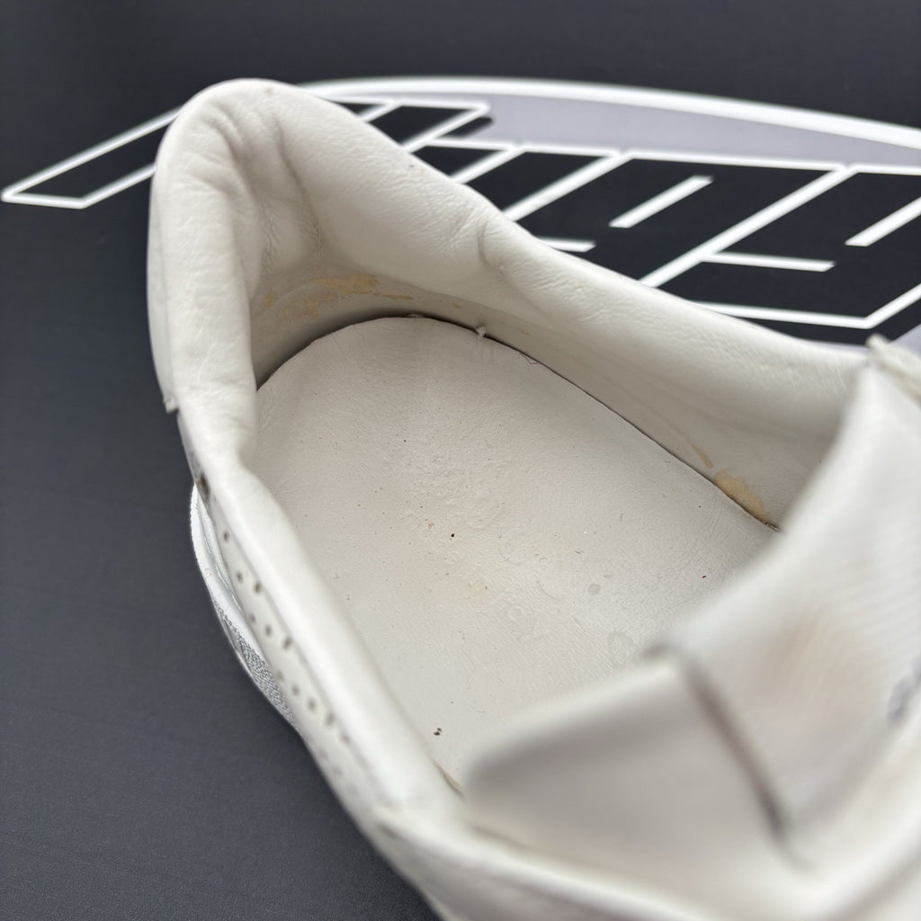 Size 8G (8.5 US) - Gucci GG Embossed ' White Leather ' | GOOD CONDITION!
