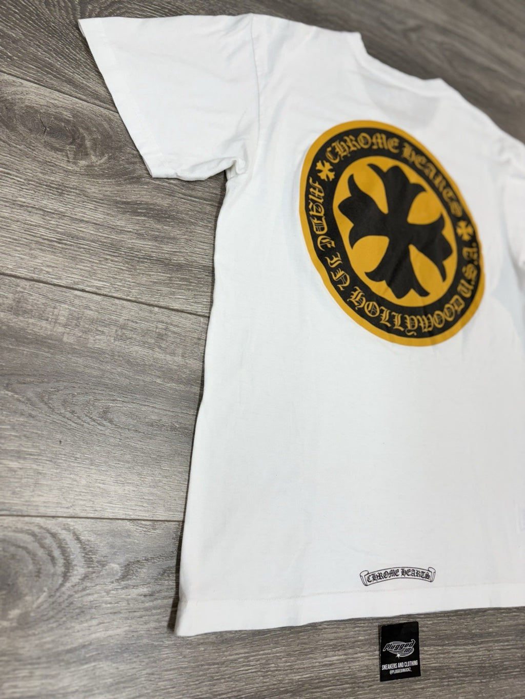 Size Medium - Chrome Hearts Plus Logo Short Sleeve T-Shirt ' White ' | EXCELLENT