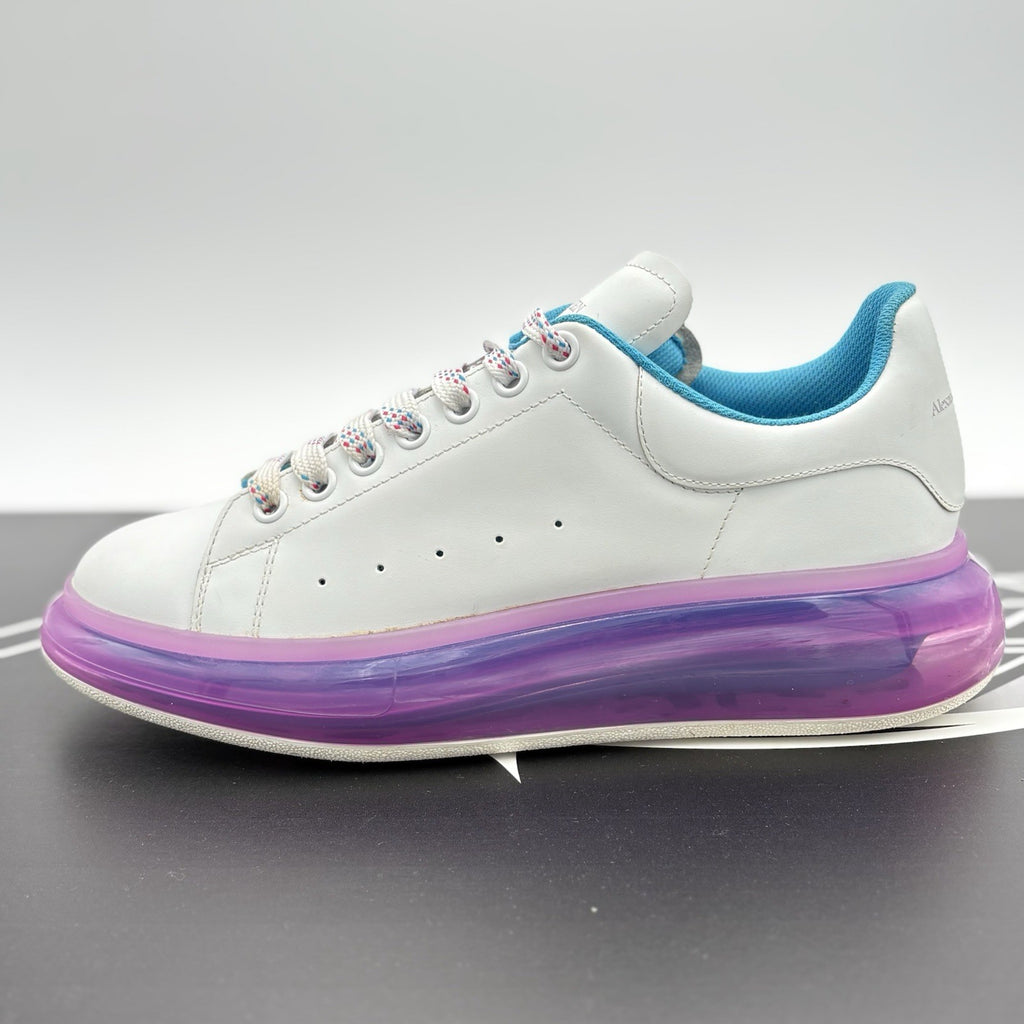 Size 42 (9 US) Alexander McQueen ' Transparent Sole White Purple ' | GREAT COND!