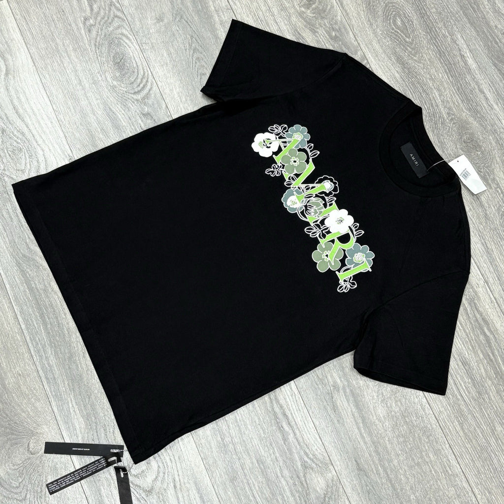 Size S - Amiri Flower logo T-Shirt ' Black ' | BRAND NEW!