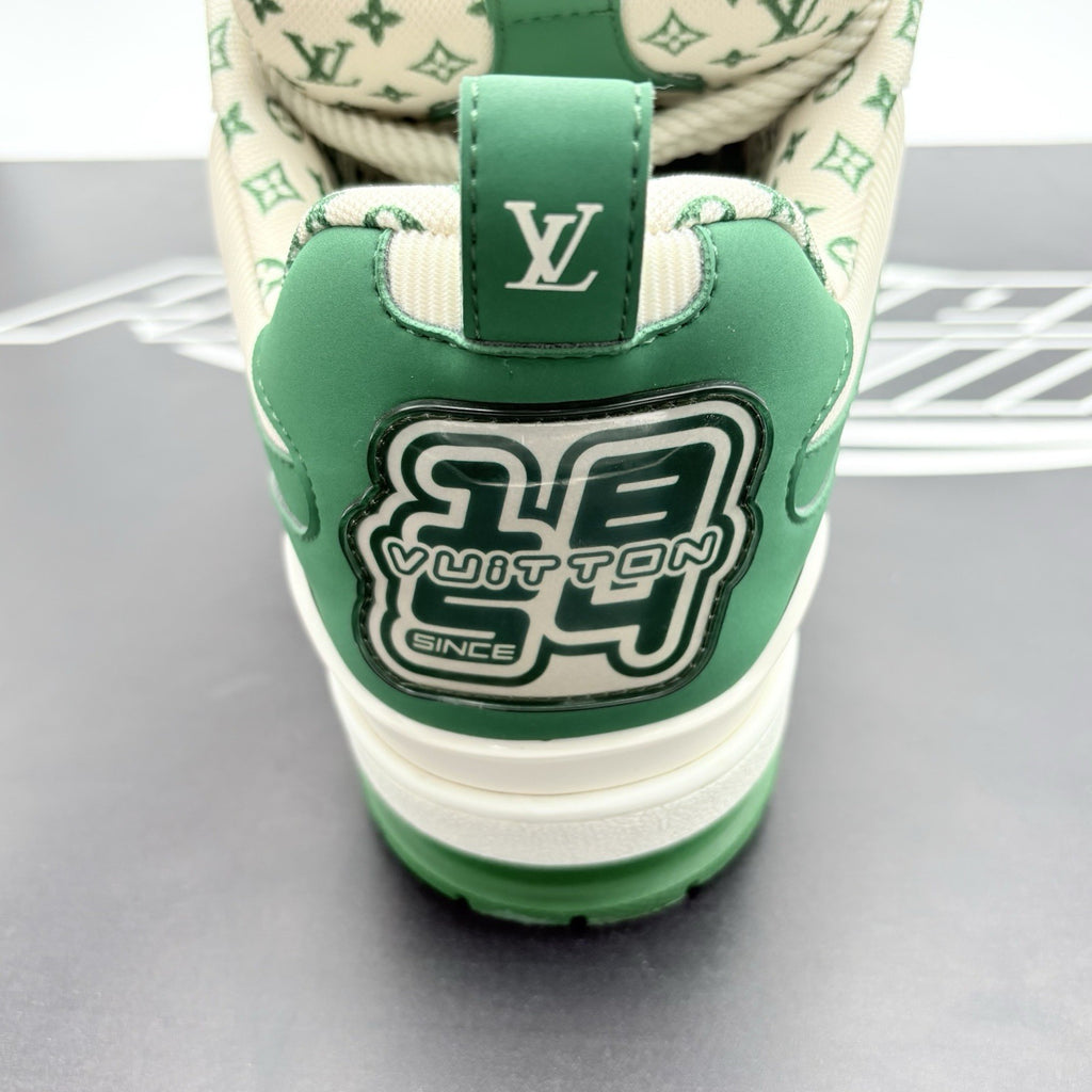 Size 9 LV (10-10.5 US) Louis Vuitton Skate ' Green White ' | SUPER CLEAN!