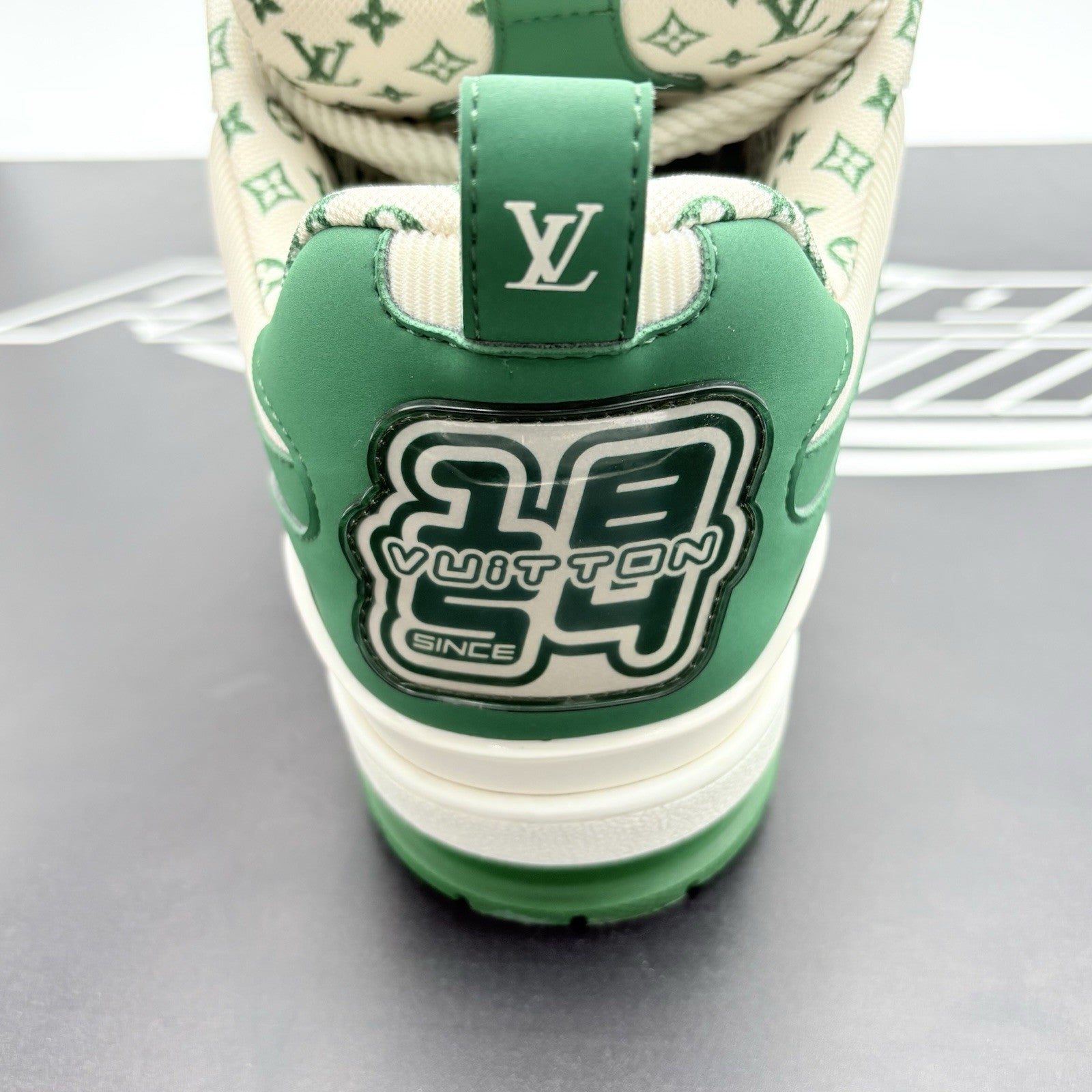 Size 9 LV (10-10.5 US) Louis Vuitton Skate ' Green White ' | SUPER CLEAN!