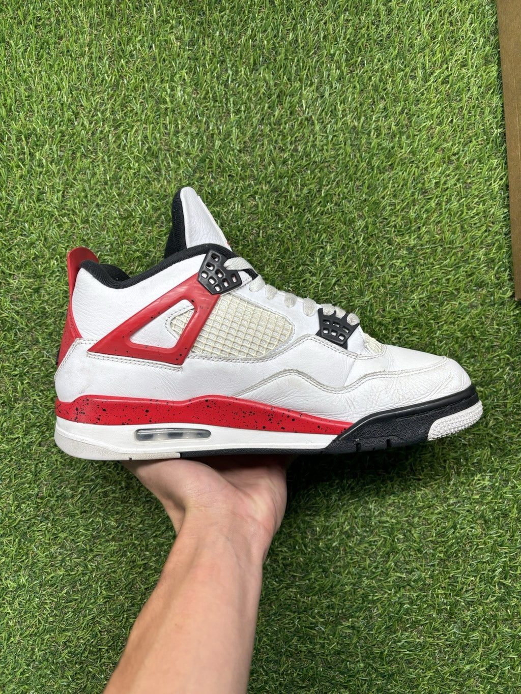 Size 10 - Jordan 4 Retro Mid Red Cement | GOOD CONDITION!