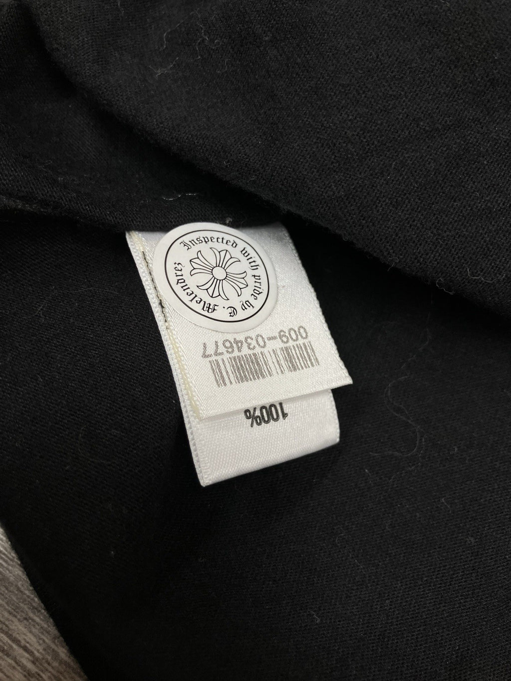 Size Small - Chrome Hearts Square Cross Pocket T-Shirt ' Black '| GOOD CONDITION