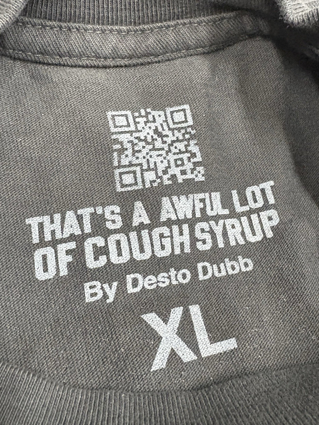 Size XL - That’s A Awful Lot Of Cough Syrup X Persona T-Shirt ' Black ' | NEW!
