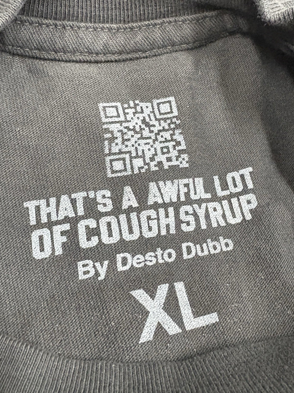 Size XL - That’s A Awful Lot Of Cough Syrup X Persona T-Shirt ' Black ' | NEW!