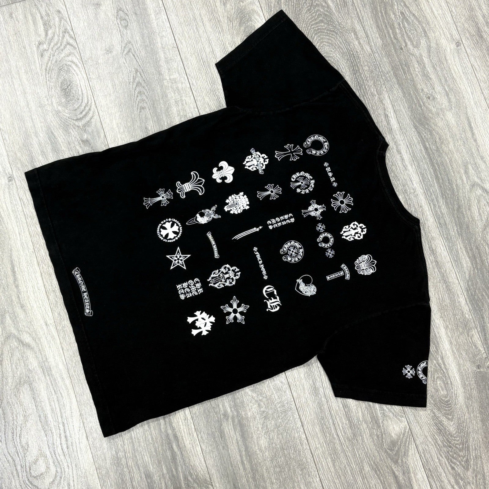 Size L - Chrome Hearts Multi Logo T-Shirt ' Black ' | GREAT CONDITION!