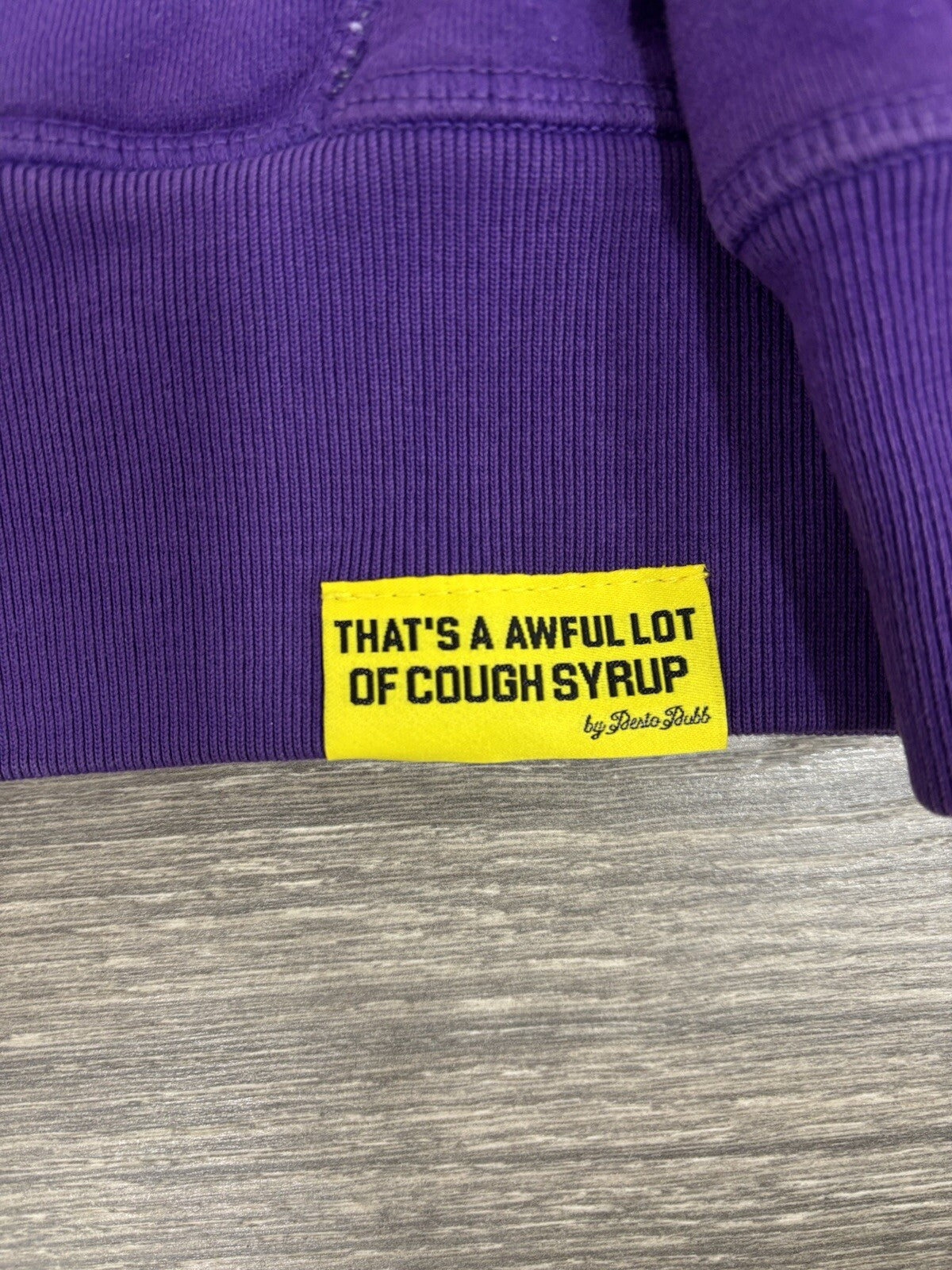 Size L - Awful Lot Of Cough Syrup Full Zip Up ‘ Purple ‘ | BRAND NEW!
