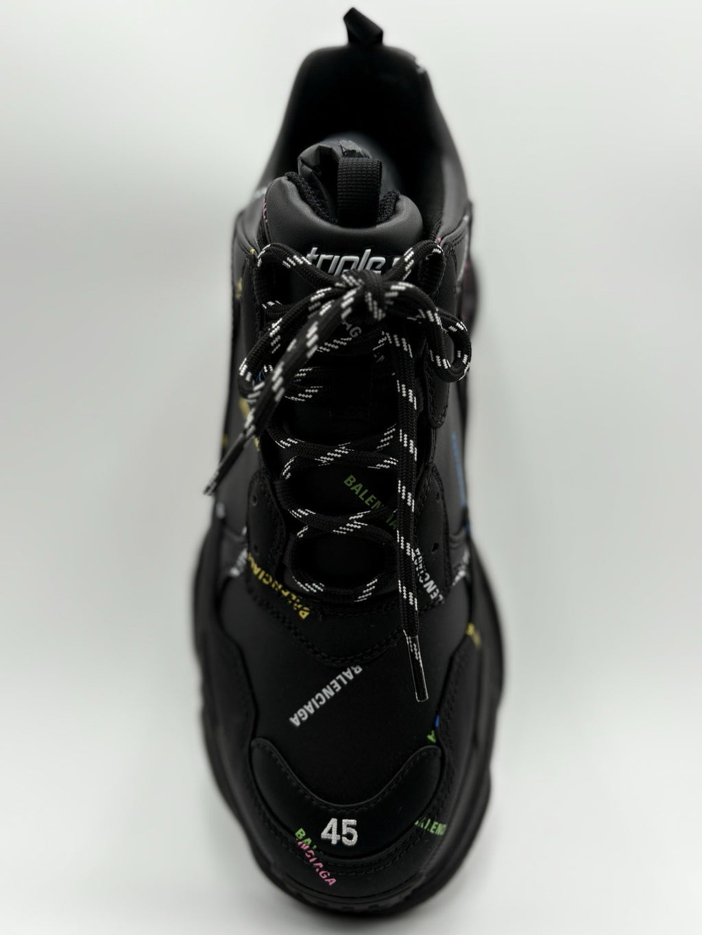 Size 45 (12 US) - Balenciaga Triple S ' All Over Logo ' | BRAND NEW!