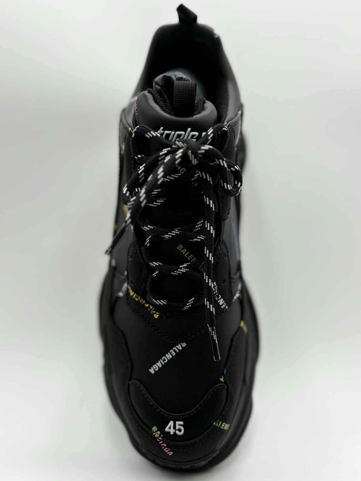 Size 45 (12 US) - Balenciaga Triple S ' All Over Logo ' | BRAND NEW!