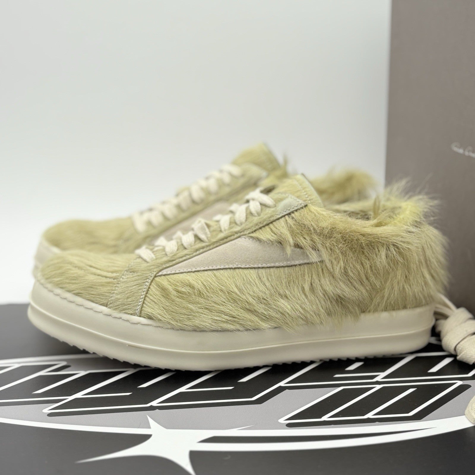 Size 41 (8 US) Rick Owens Low Leather  ' Acid Hair ' | SUPER CLEAN!