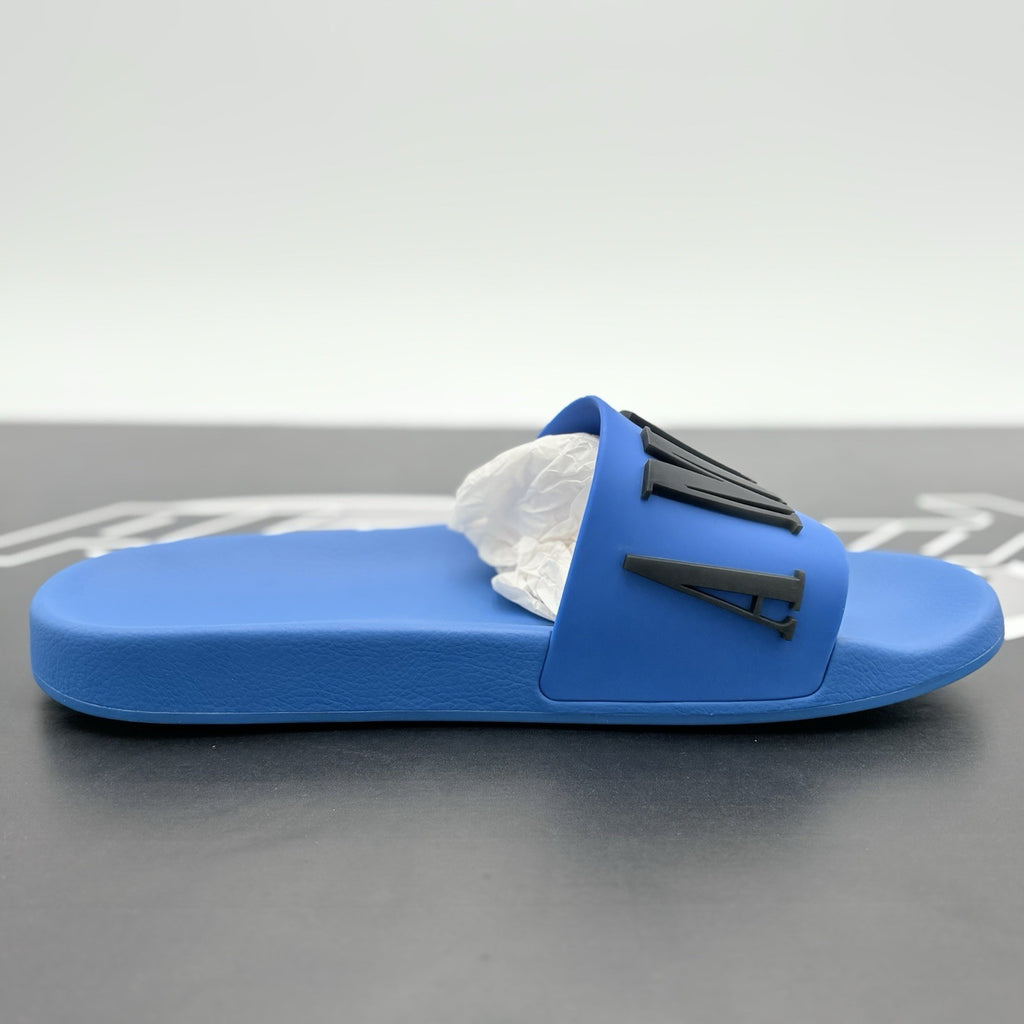 Size 45 - Amiri Logo Slides ' Blue ' | BRAND NEW!