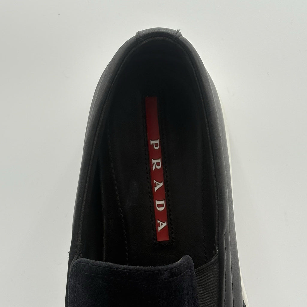 Size 6.5 UK (7.5 US) - Prada Suede Loafer ' Navy ' | GOOD CONDITION!