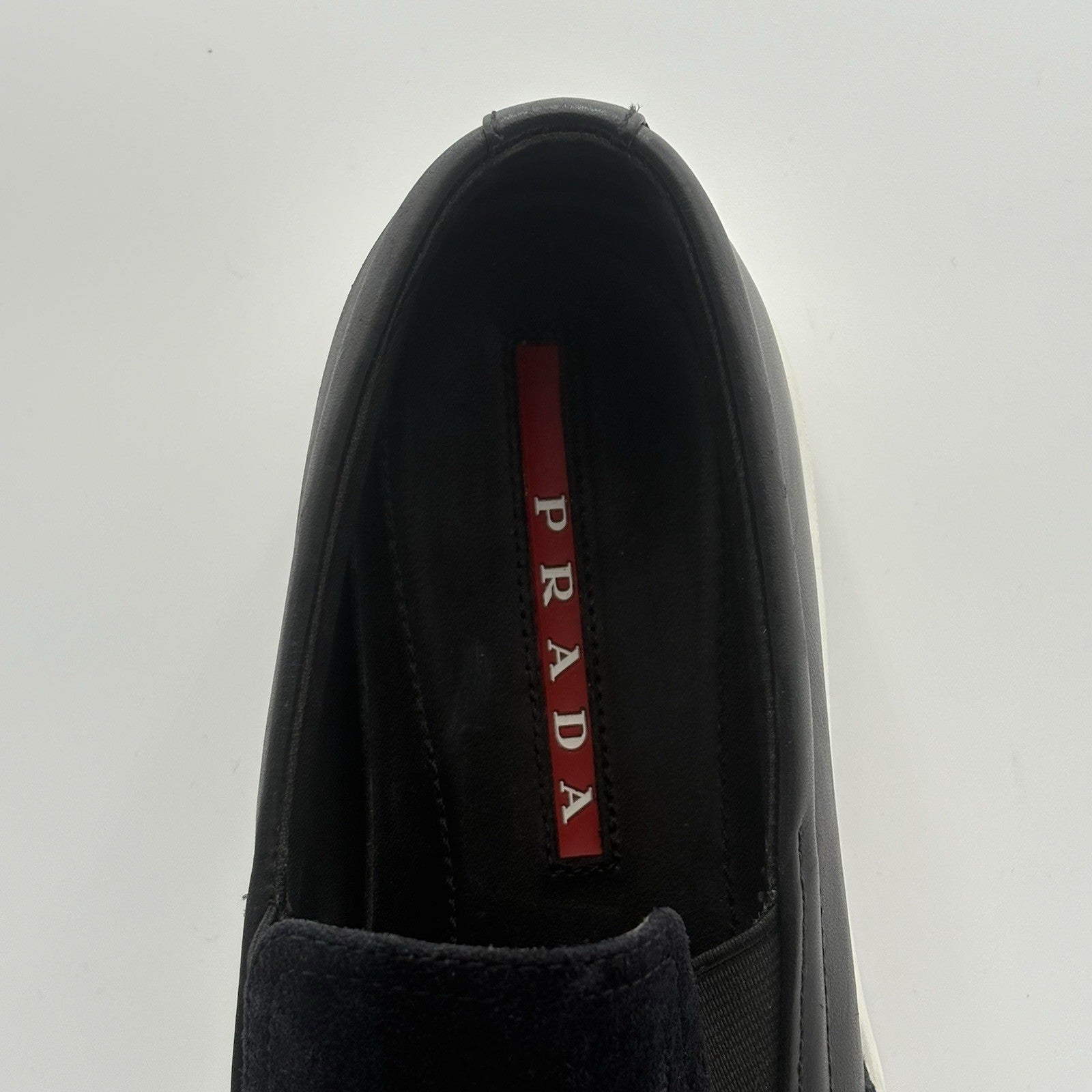 Size 6.5 UK (7.5 US) - Prada Suede Loafer ' Navy ' | GOOD CONDITION!
