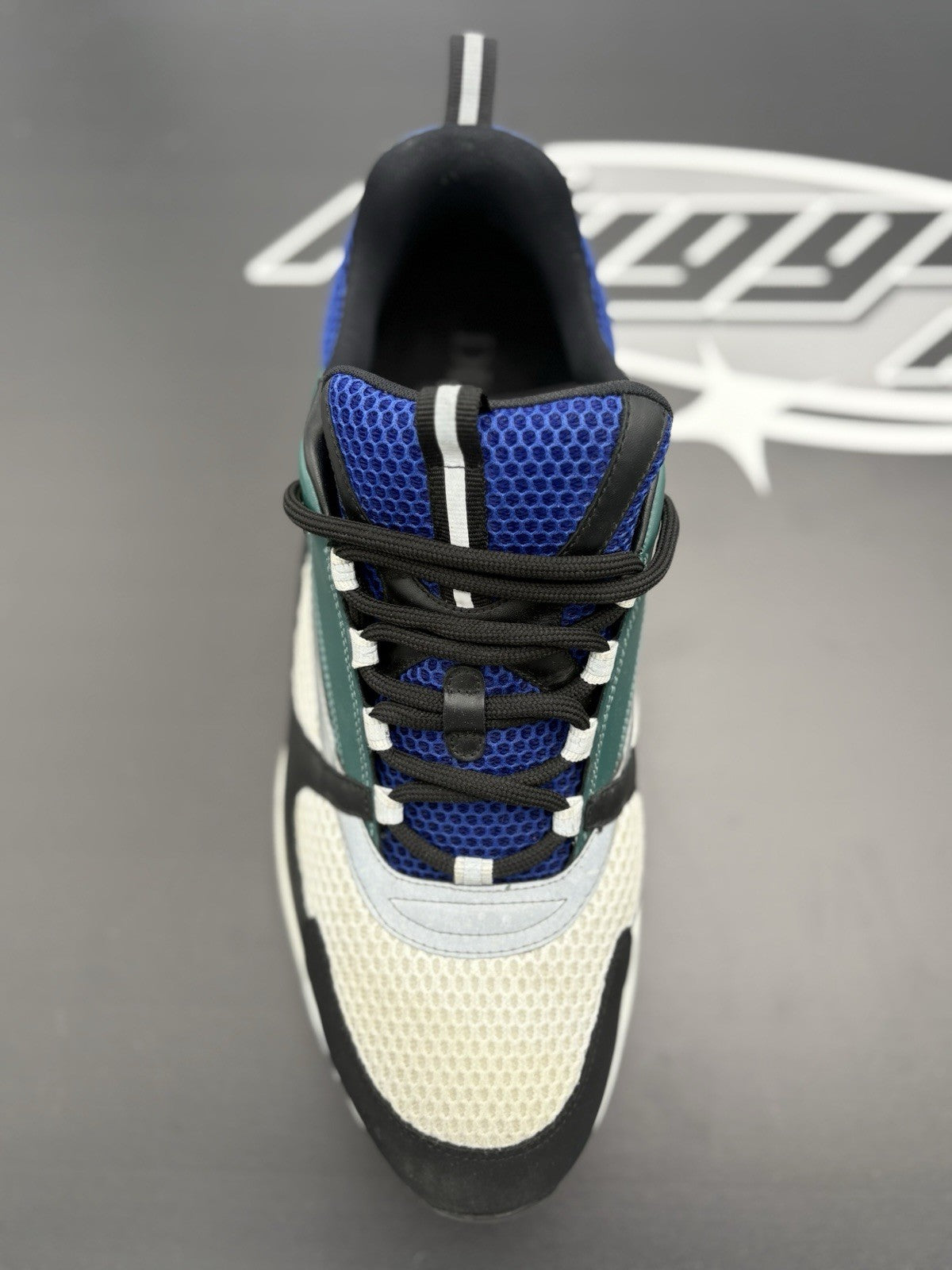 Size 50 (17 US) - Dior B22 Sneaker ' White Deep Green ' | GREAT CONDITION!