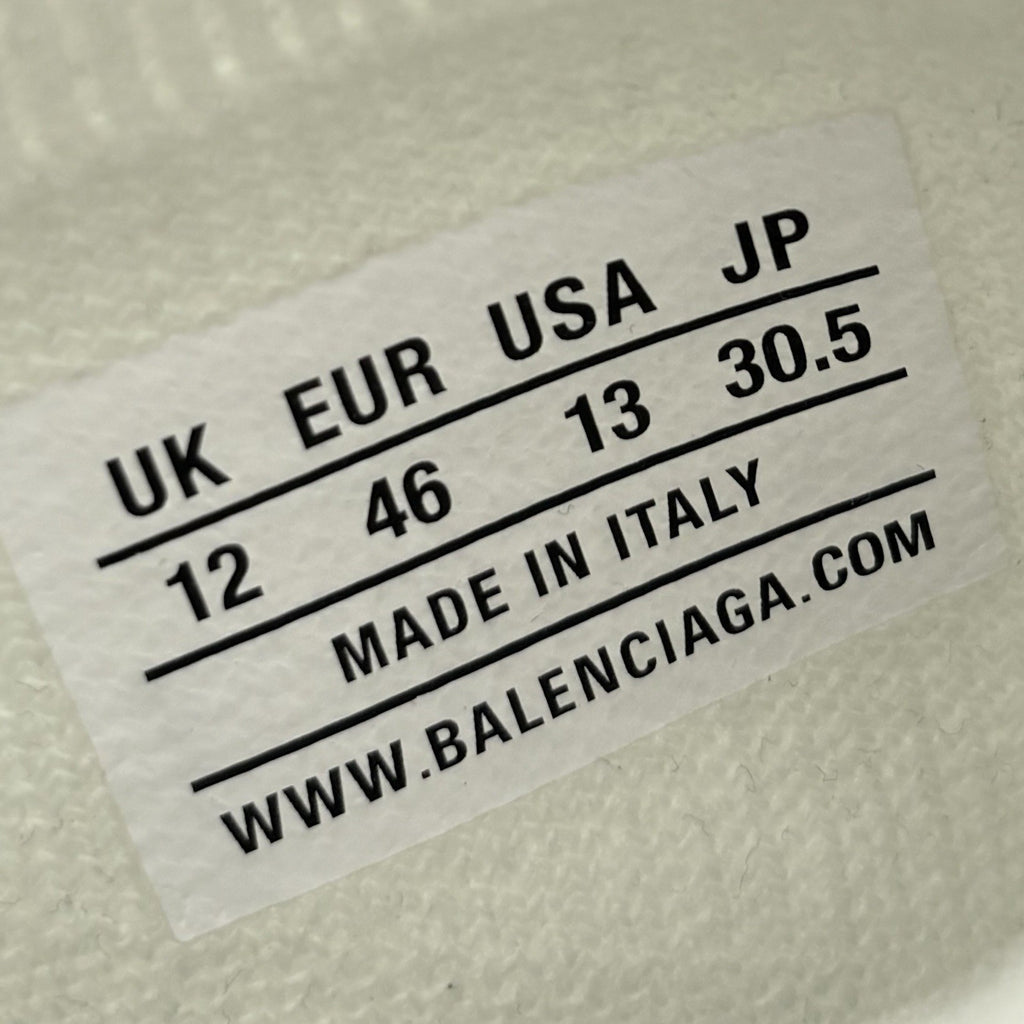 Size 46 (13 US) - Balenciaga Speed 2.0 Graffiti Recycled Knit ' White ' | NEW!