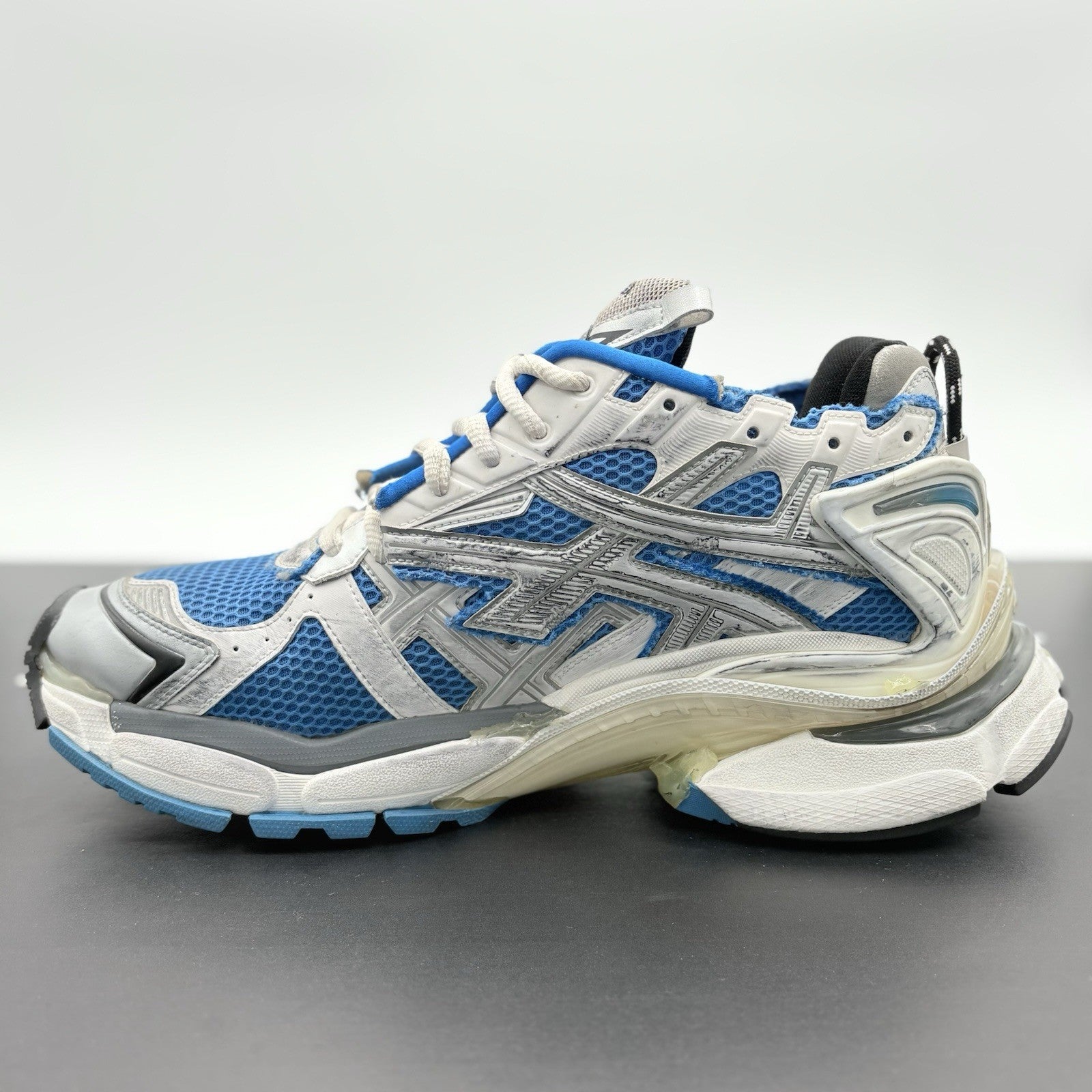 Size 46 (13 US) - Balenciaga Runner ' White Blue ' | CLEAN!