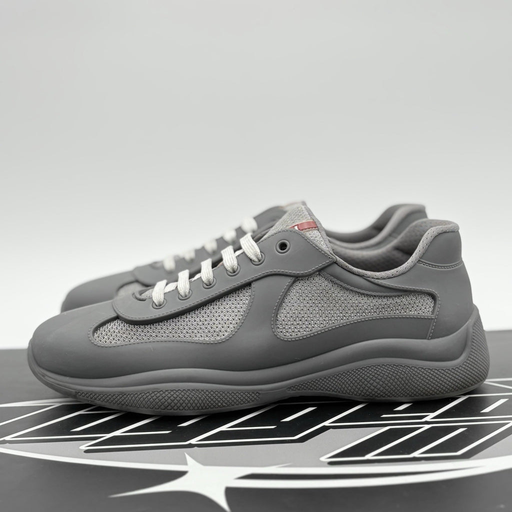 Size 43 (10 US) Prada America's Cup Soft Rubber ' Grey ' | GREAT CONDITION!