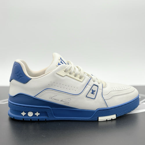 Size 10 LV (11-11.5 US) Louis Vuitton Trainer ' White Blue ' | SUPER CLEAN!