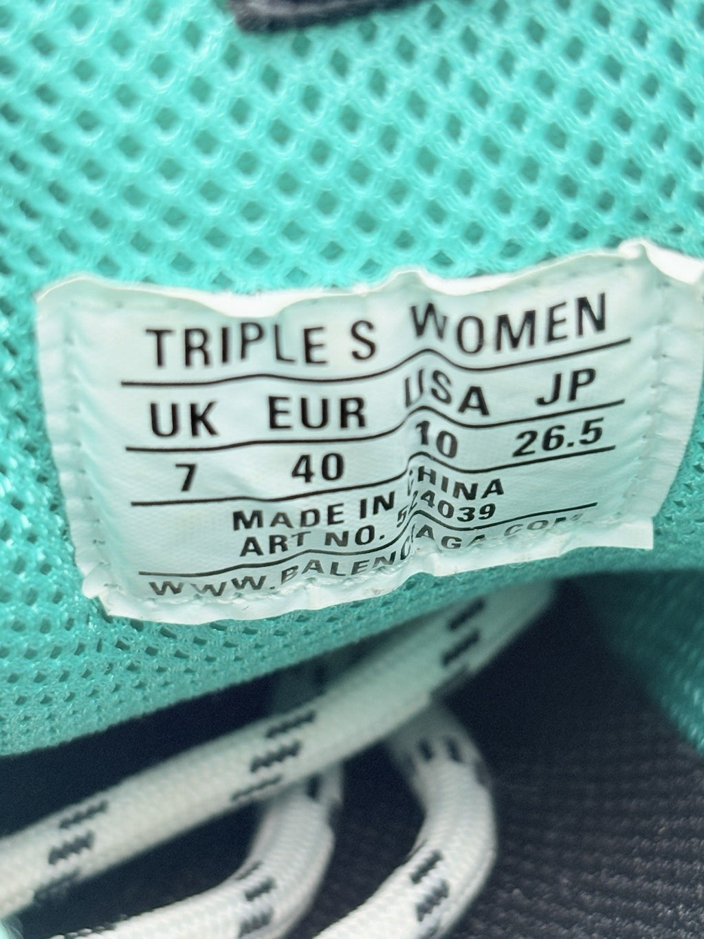 Size 40 - Balenciaga Triple S ' White Teal ' | GREAT CONDITION!