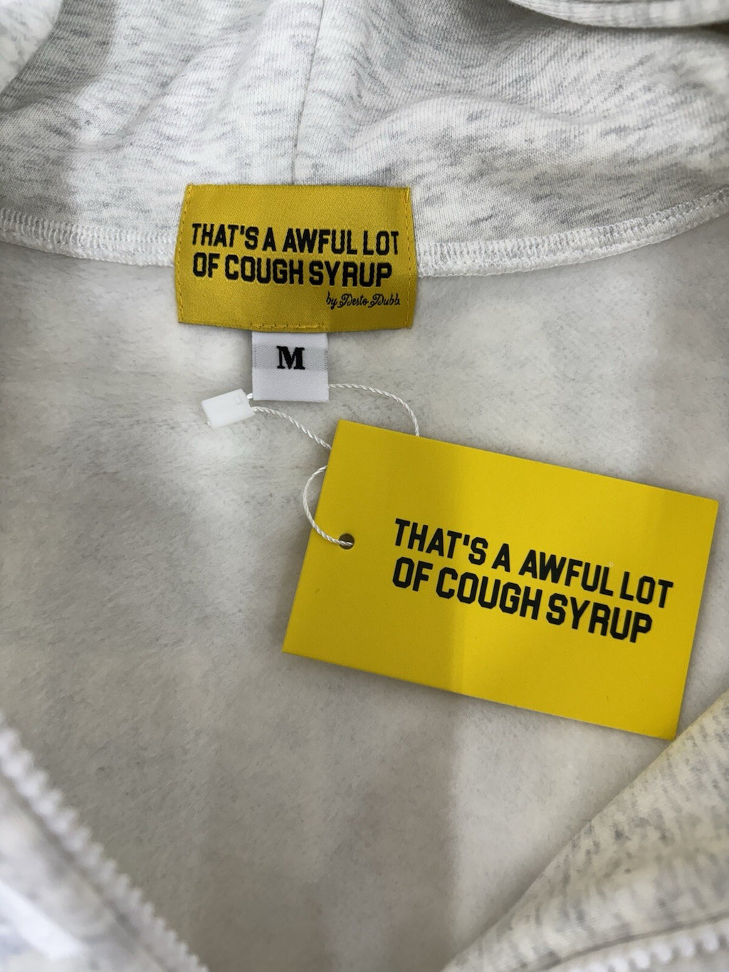 Size M -  Awful Lot Of Cough Syrup Zip Up ‘ Digital White ‘ | BRAND NEW!